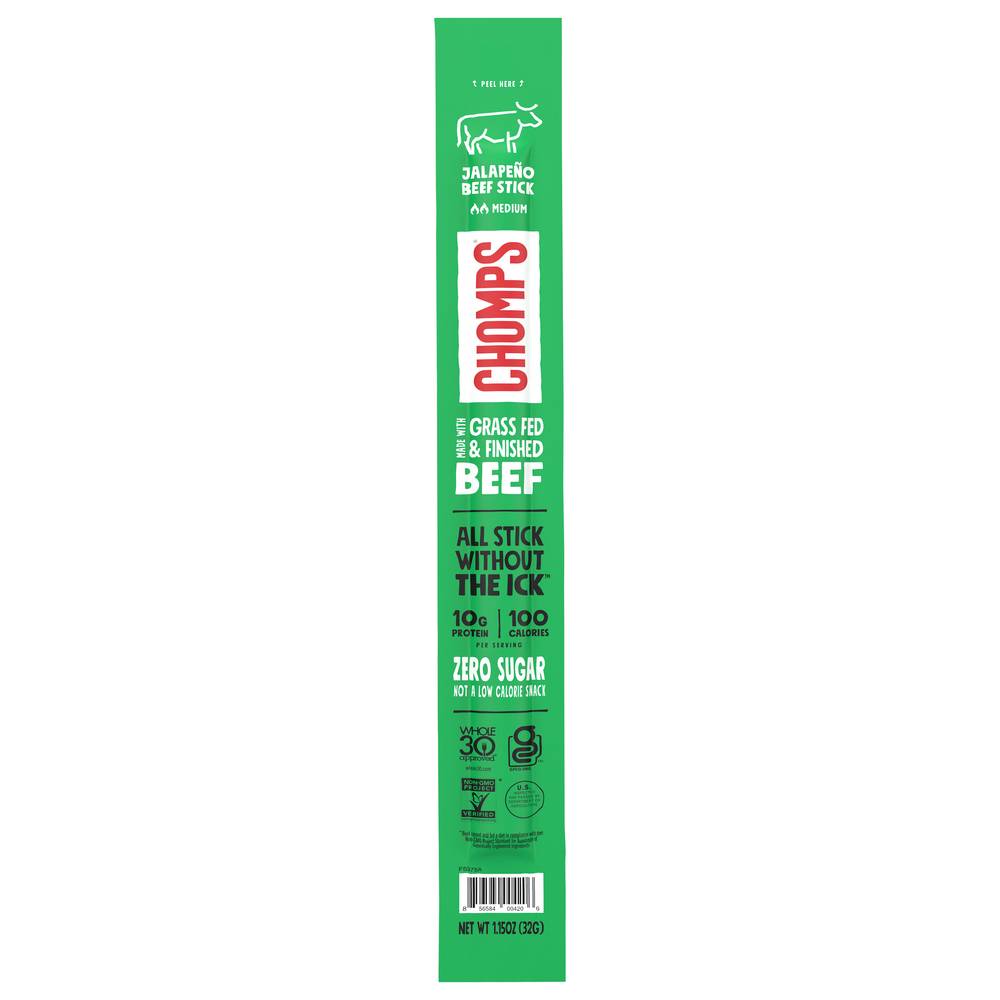 Chomps Jerky Snack Sticks ( jalapeno beef )
