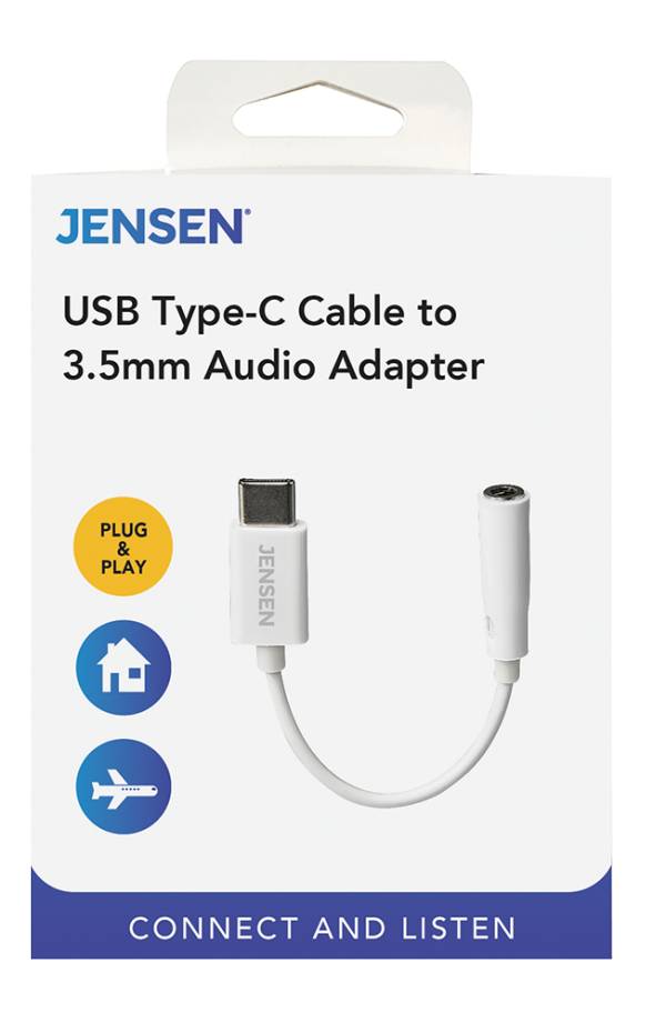 Jensen USB-C to 3.5MM Audio Adapter