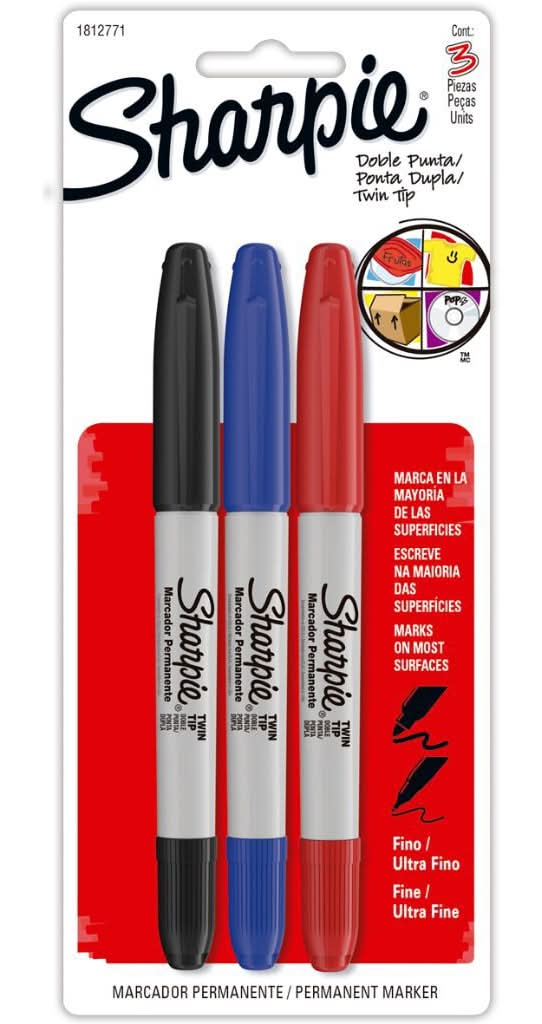 Sharpie · Marcador permanente doble punta (3 un)