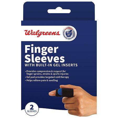 Walgreens Finger Sleeves With Built-In Gel Inserts