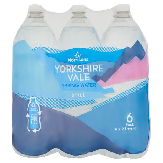 Morrisons Still Yorkshire Vale Spring Water (6 x 2L)