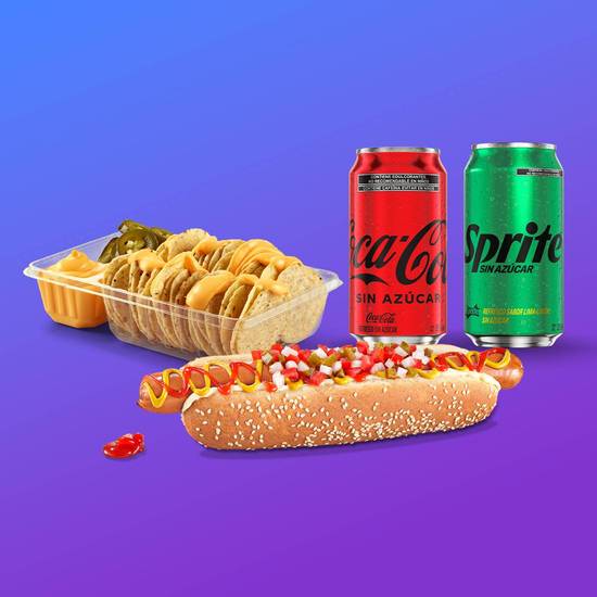 Nachos , Hot Dog & Refresco 🧀🌭🥤