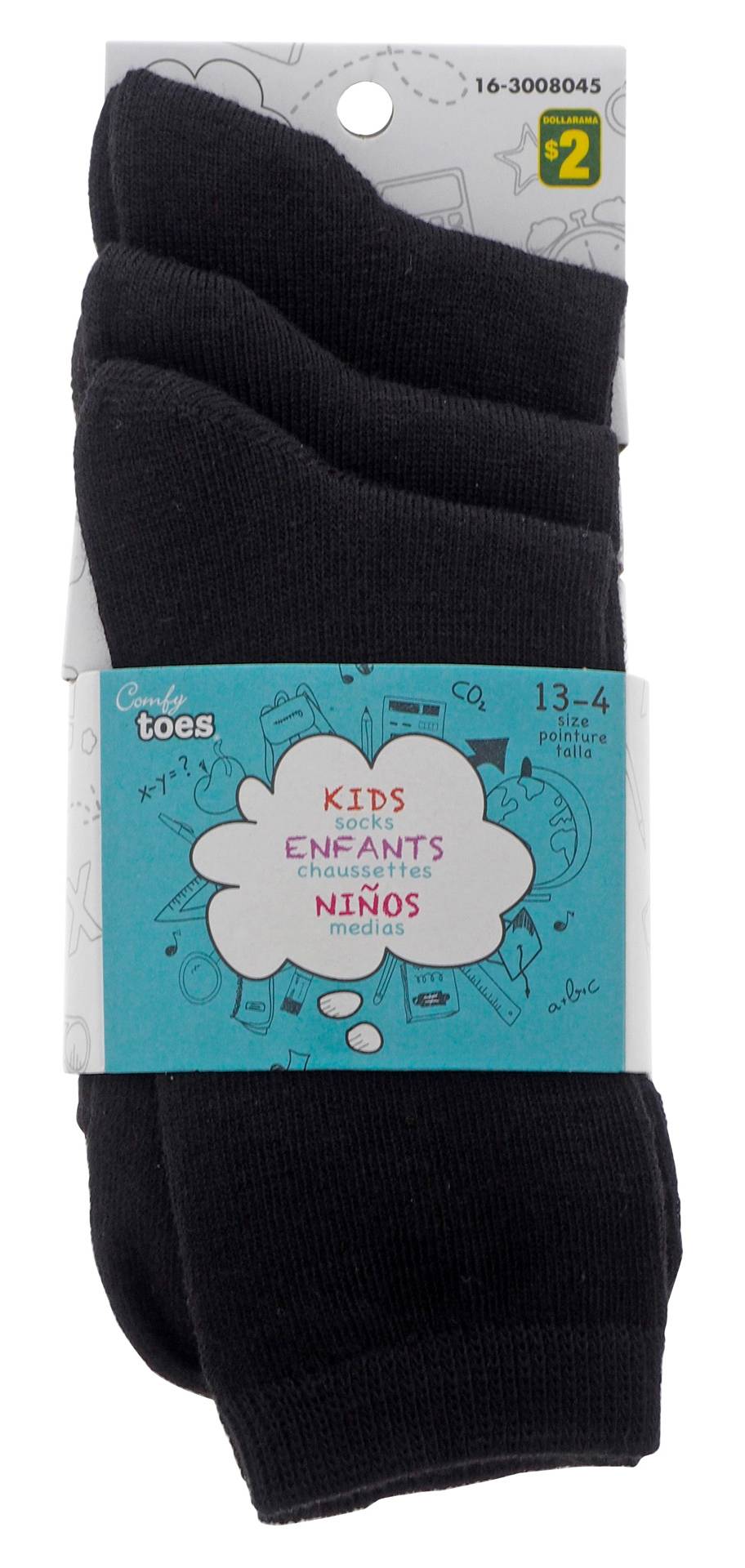 Comfy Toes Kids Socks (3 pack)