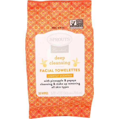 Sprouts Deep Cleansing Facial Towelettes
