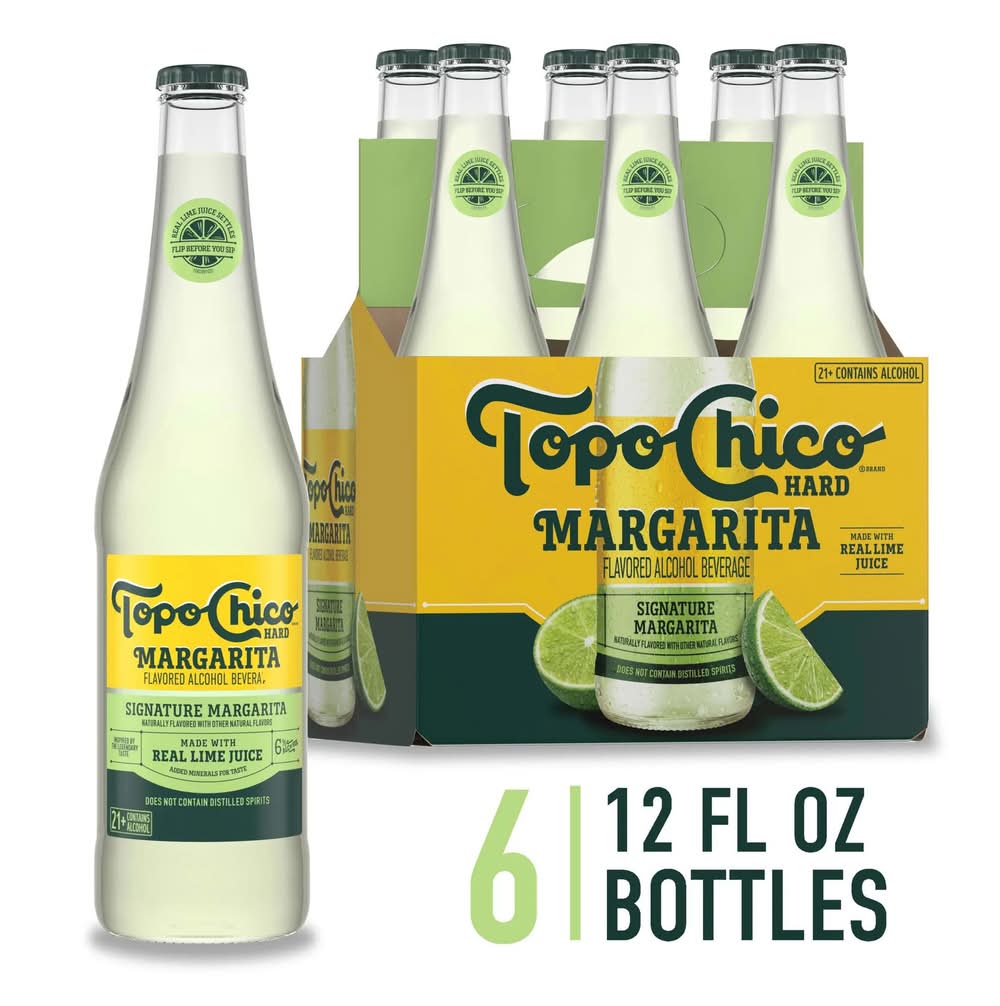 Topo Chico Hard Seltzer, Signature Margarita (6 x 12 fl oz)