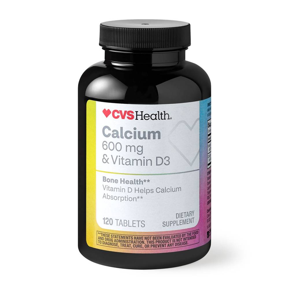 Cvs Health Calcium & Vitamin D3 Tablets, 120 Ct