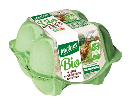 Matines - Gros oeufs bio (272g)