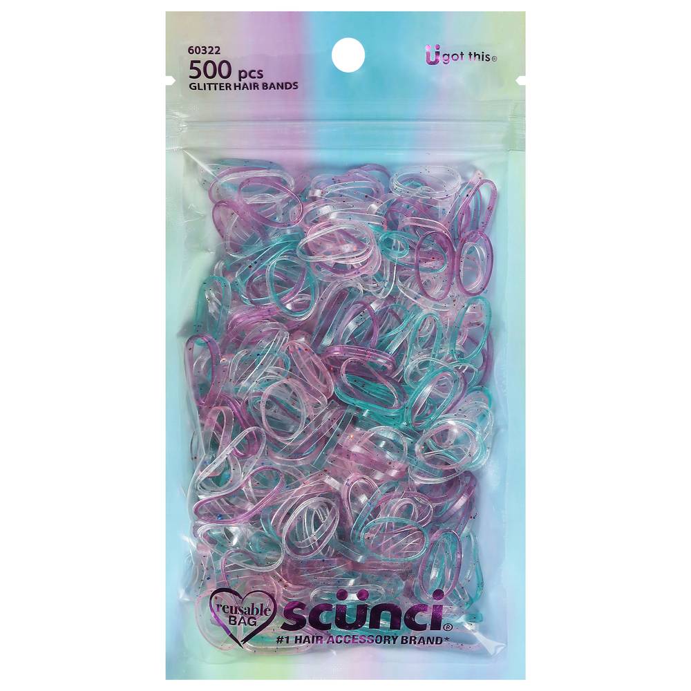 Scunci Kids Glitter Hair Bands (500 ct)