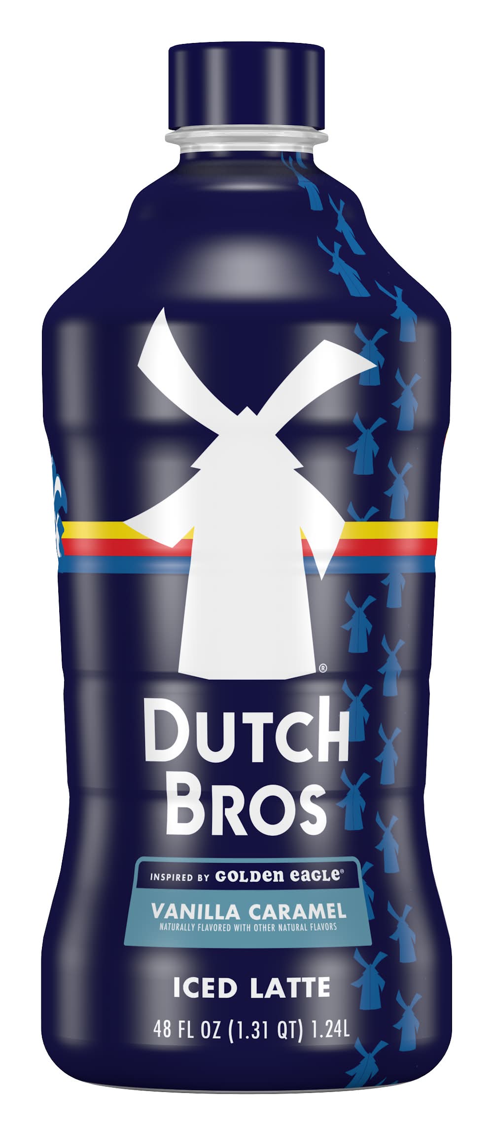 Dutch Bros Golden Eagle Iced Latte Coffee, Vanilla Caramel (48 fl oz)