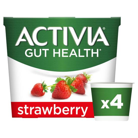 SAVE £0.75 Activia Strawberry Yogurt 4x120g