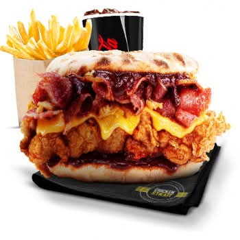 Menu naan burger bbq epicé