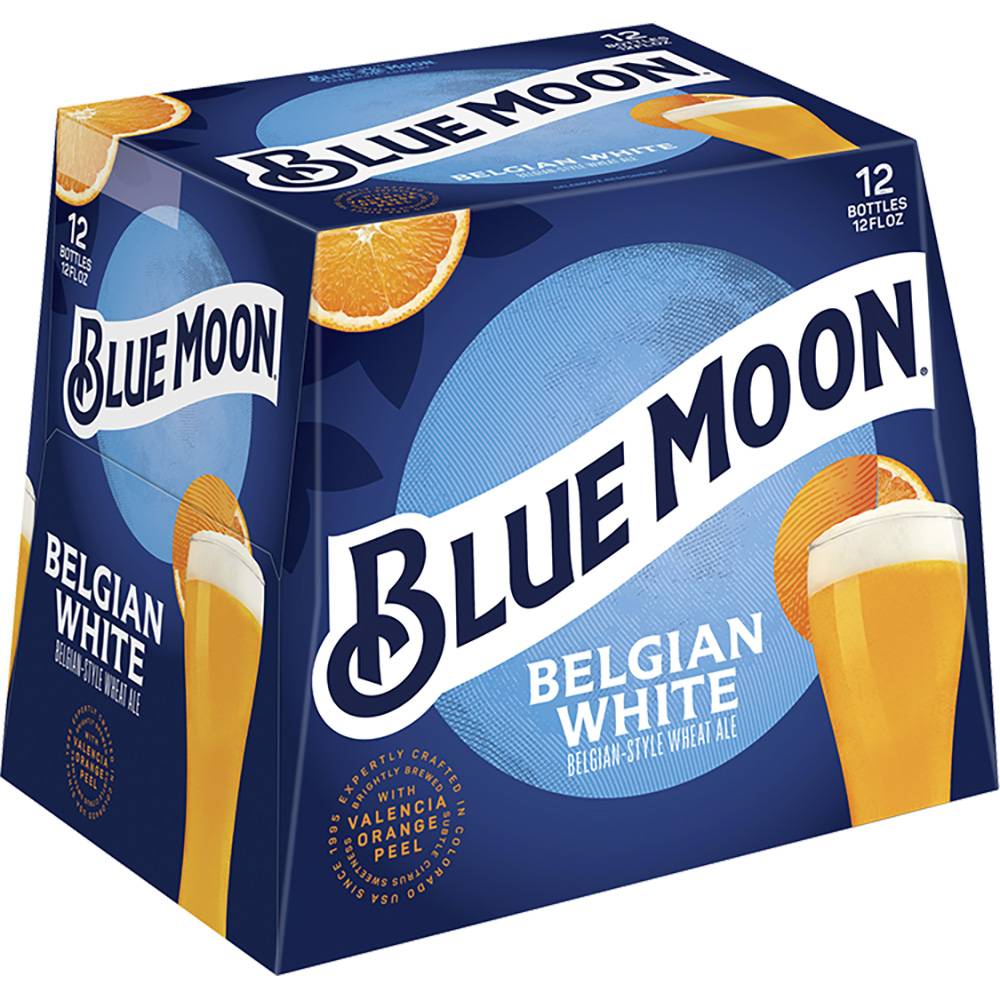 Blue Moon Belgian Wheat Ale Beer (12 x 12 fl oz)