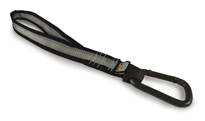 Kurgo Seat Belt Dog Tether, Black-Grey
