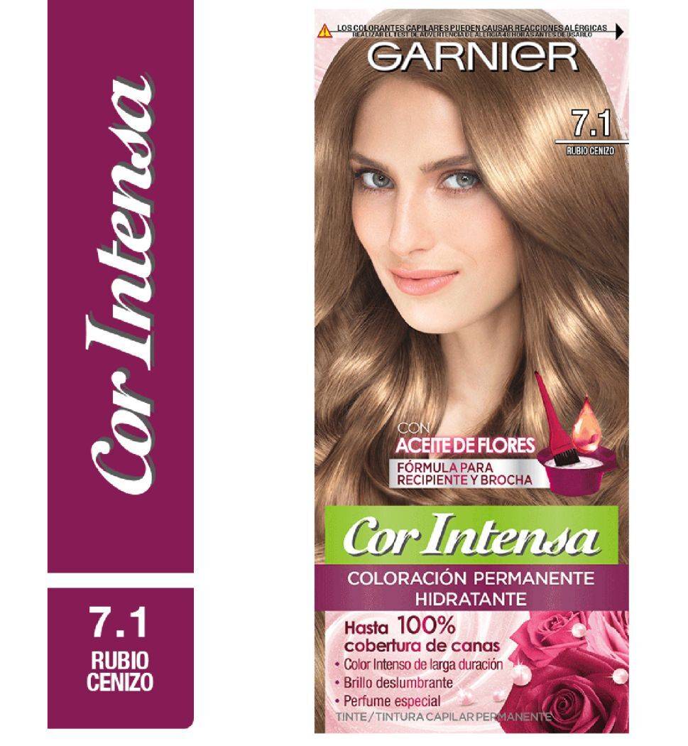 Coloración Cor intensa Permanente Hidratante color Rubio Ceniza nº7.1 NUTRISSE