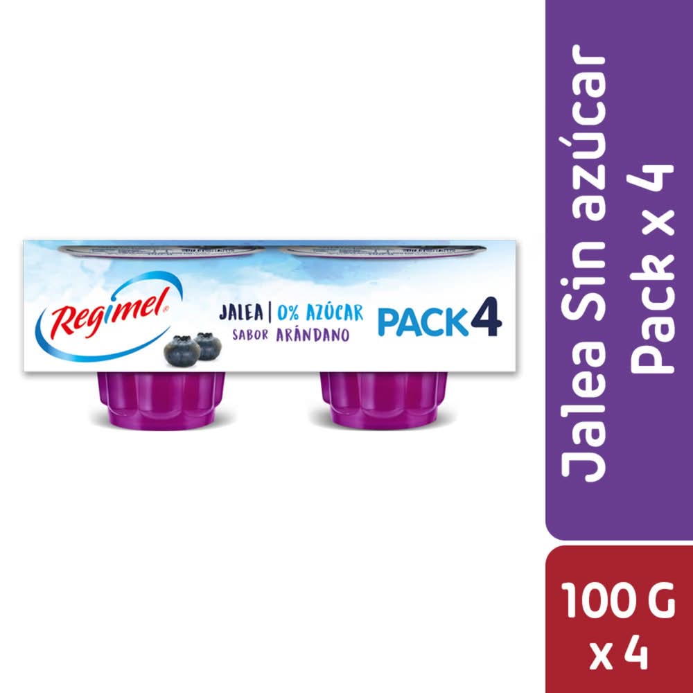 Regimel · Jalea sin azúcar - Arándano (4 x 100 g)