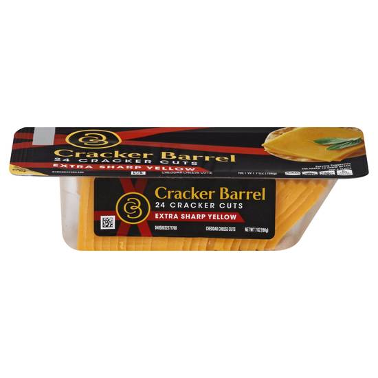 Cracker Barrel Extra Sharp Yellow Cheddar Cheese (24 ct)