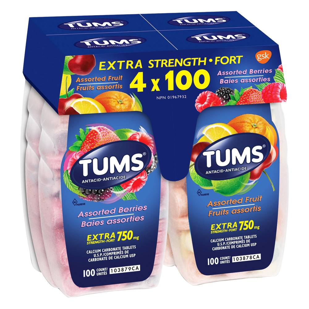 Tums Extra Strength, 4-Pack