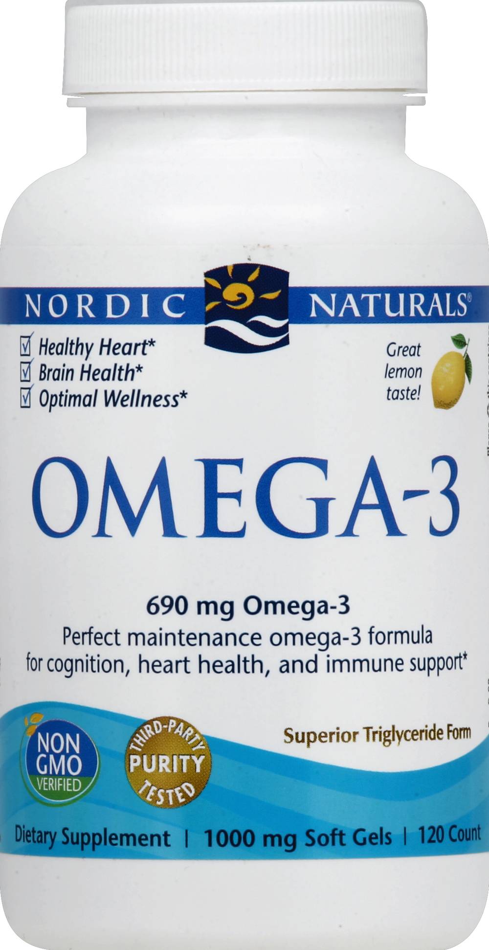 Nordic Naturals Omega-3 Fish Oil Supplement Soft Gels (120 ct)