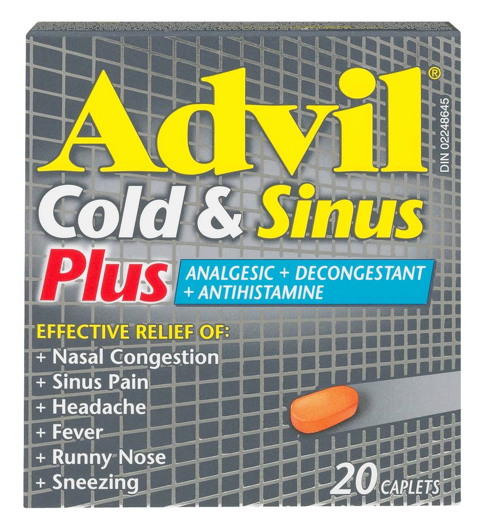 Advil Cold & Sinus Plus Caplets (25 g)