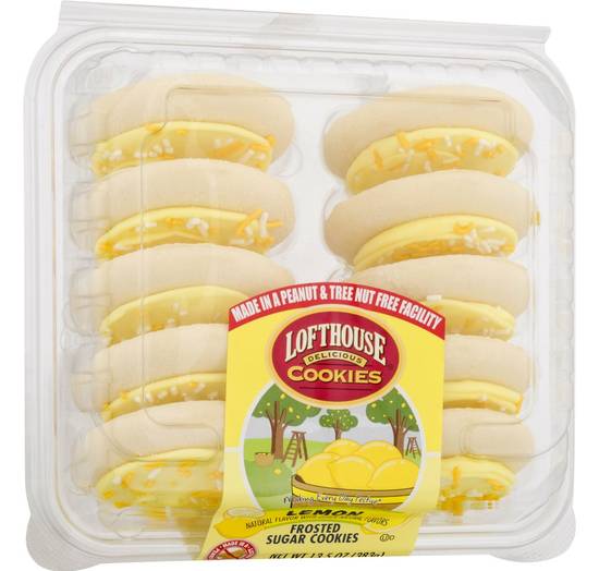 Lofthouse Lemon Frosted Sugar Cookies (10 cookies)