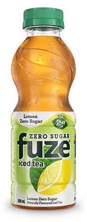Fuze Zero Sugar Iced Tea, Lemon (500 ml)