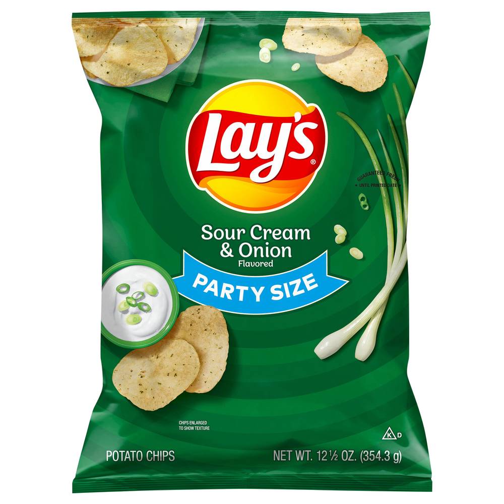 Lay's Potato Chips, Sour Cream-Onion (12.5 oz)