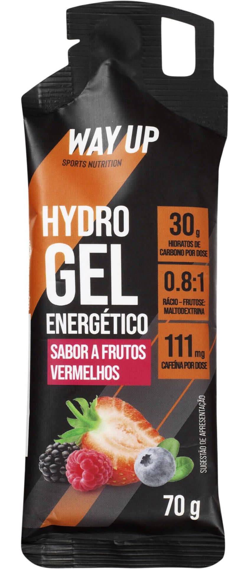 Gel Energético Frutos Vermelhos com Cafeína Way Up (emb. 70 gr)