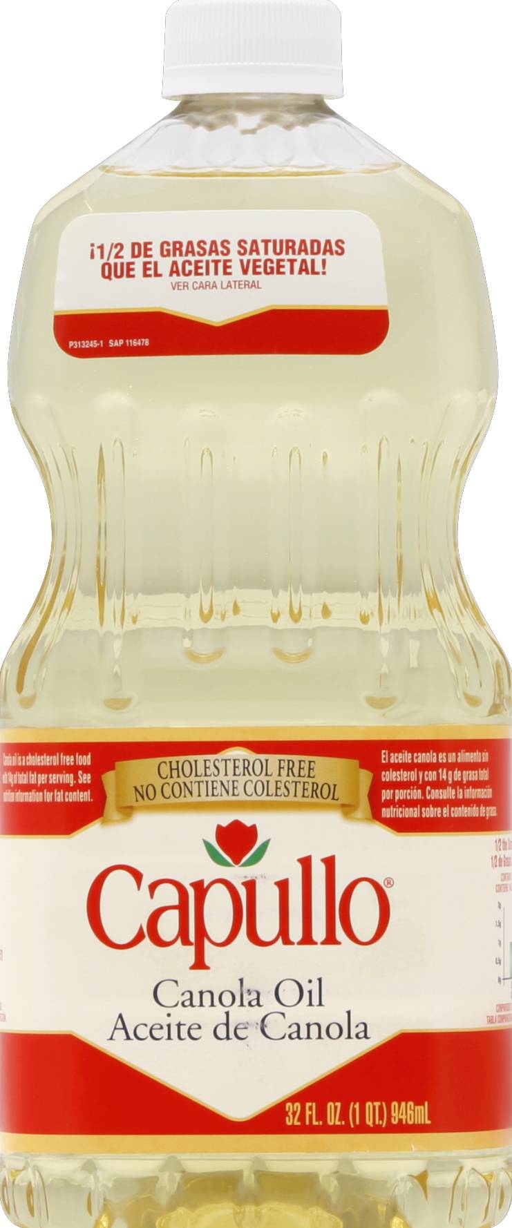 Capullo Canola Oil Aceite De Canola (32 fl oz)