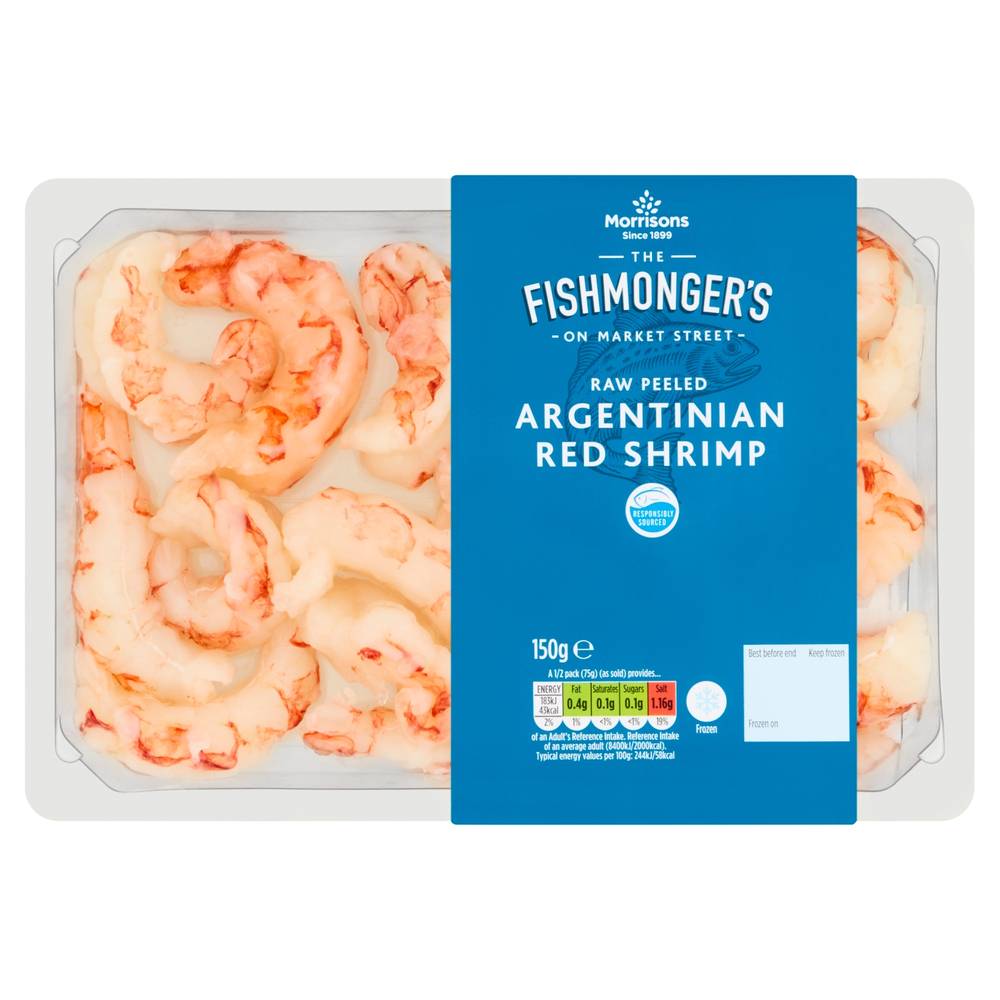 Morrisons Market Street Raw Peeled Argentinian Red Shrimp (150g)