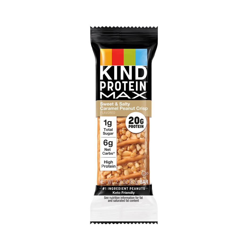 Kind Sweet & Salty Caramel Peanut Crisp Protein Max Bar