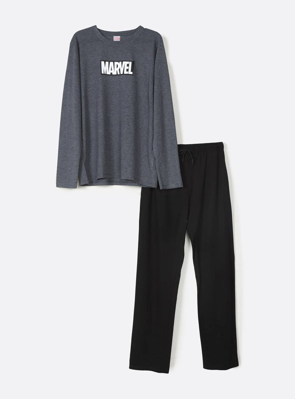 Marvel pijama delantero logo marvel comics gris 's