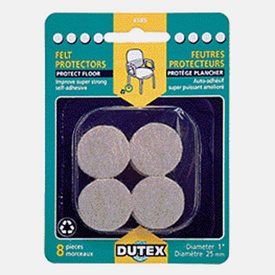 Dutex Felt Protectors, 8 Pack (1 1/8")