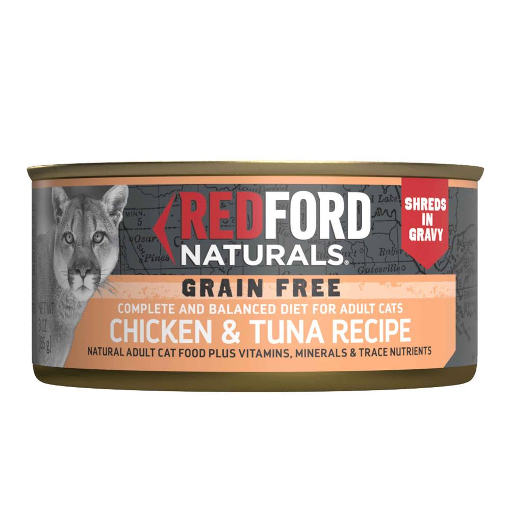 Redford Naturals Grain Free Shreds in Gravy Turkey Recipe Adult Cat Food, 3 Ounces