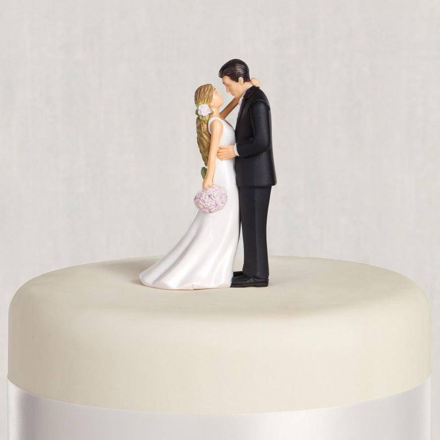 Party City Blonde Bride Groom Wedding Cake Topper