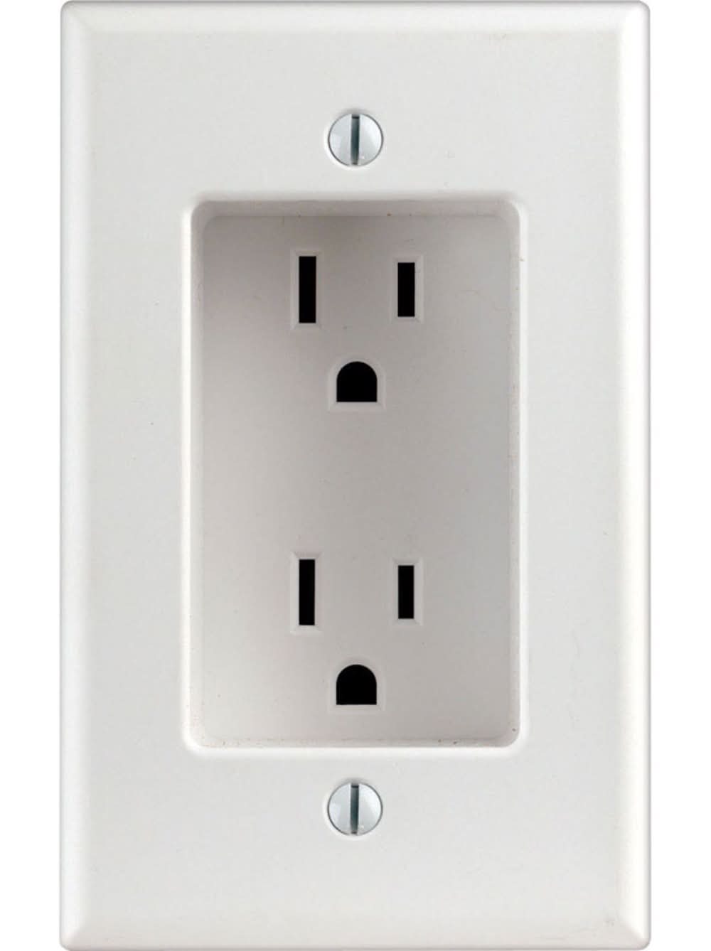 Leviton 15 Amps 125 V Duplex White Outlet 5-15R 1 Pk