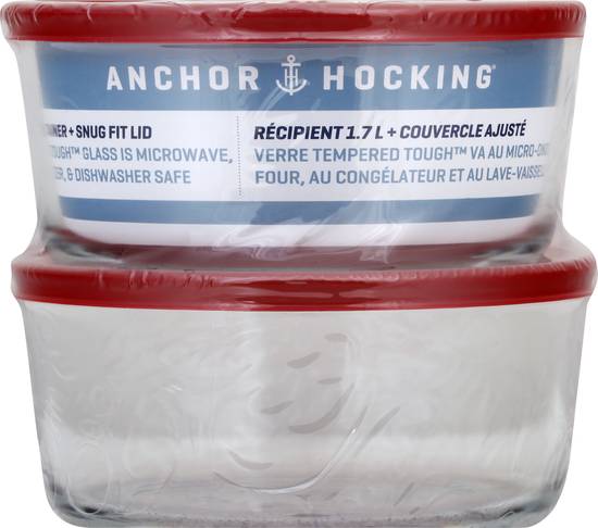 Anchor Hocking 7 Cup Container + Snug Fit Lid (2 ct)