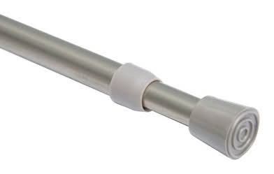 Room Essentials Round Spring Tension Curtain Rod Nickel