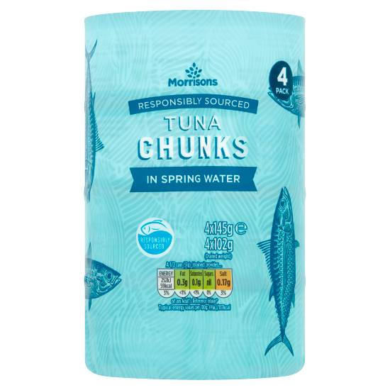 Morrisons Tuna Chunks in Spring Water (4 pack)