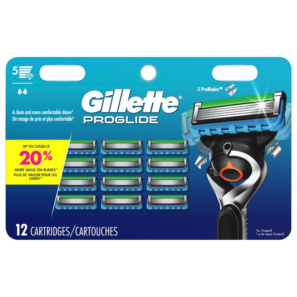 Gillette Proglide Mens Razor Blade Refill Cartridge (3.6 oz)