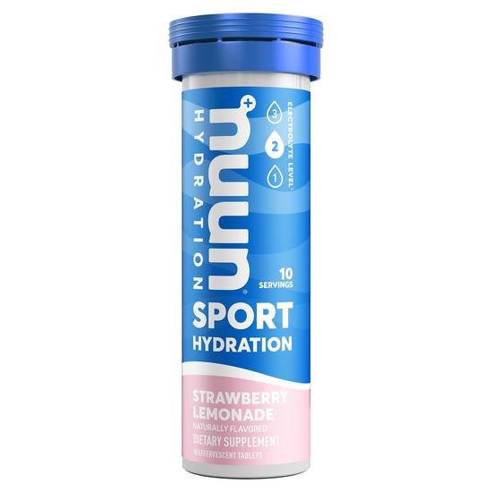 Nuun Sport Hydration Strawberry Lemonade Tablets, 10 CT