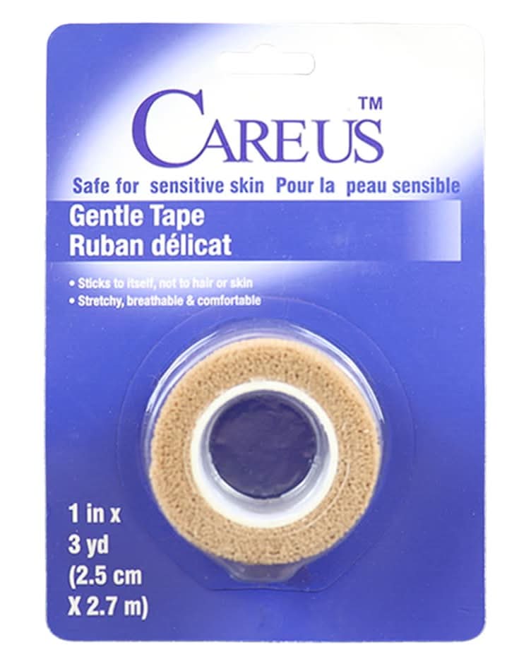 CAREUS Gentle Medical Tape, 1in x 3yd