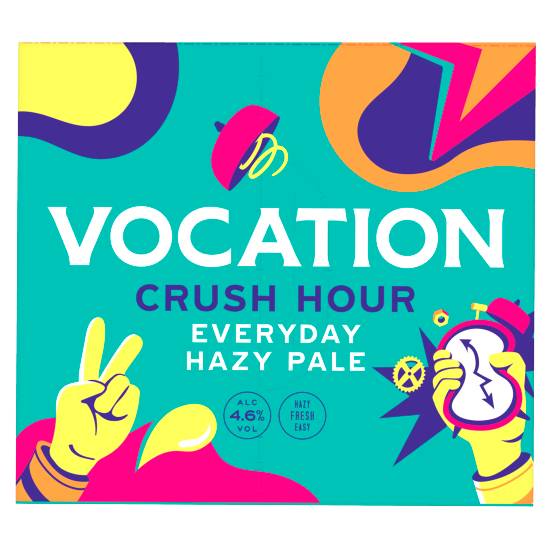 Vocation Crush Hour Everyday Hazy Pale Beer (4 pack, 330 ml)