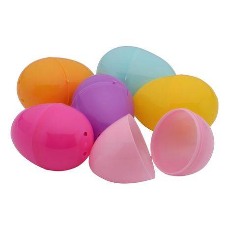 Pastel Fillable Plastic Easter Eggs, 6 Count, by Way To Celebrate, 55MM