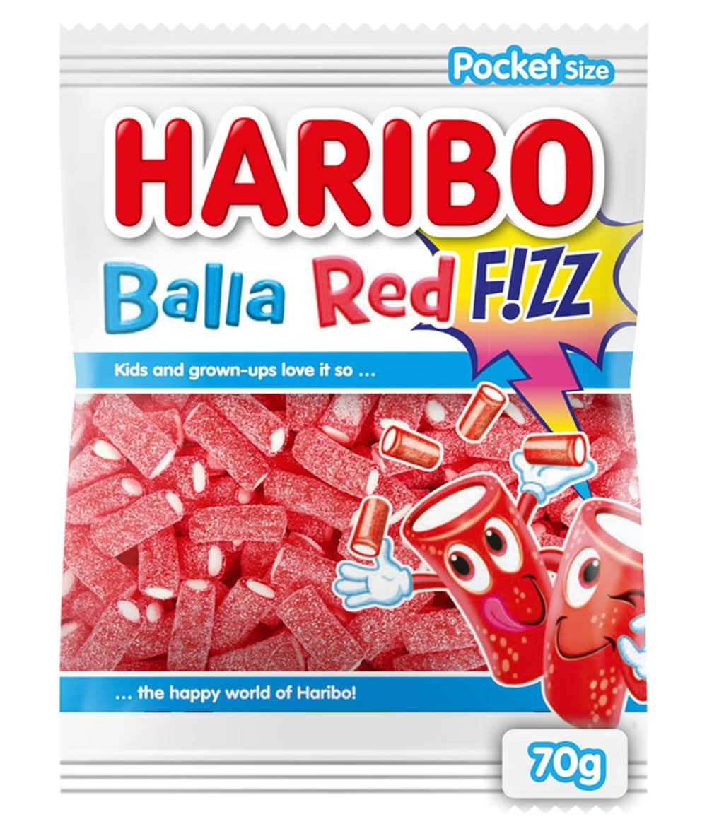 Haribo Balla Red F!ZZ 70 g