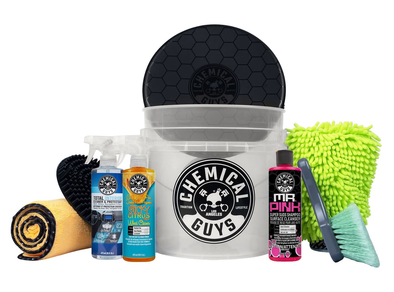 Chemical Guys – Trousse Complète De Lavage De Voiture Avec Seau / Chemical Guys Complete Car Wash Detailing Kit