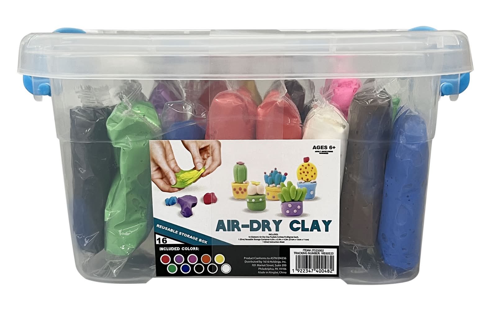 Air-Dry Clay Kit 10-Pack Primary