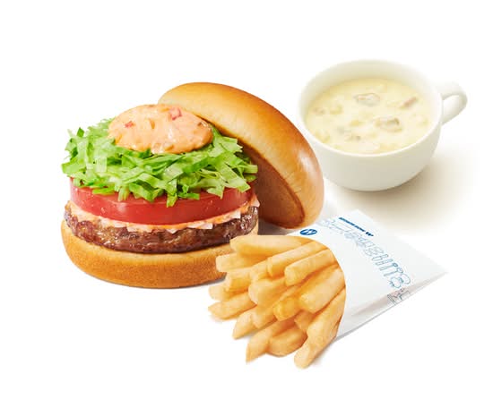 モス野菜バーガー＋70円ドリンクセット