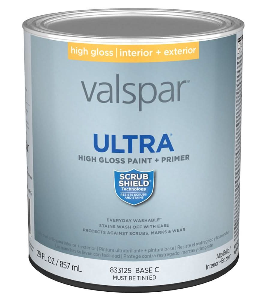 Valspar High-gloss Base C Latex Interior/Exterior Door and Trim Paint ( 1-quart )
