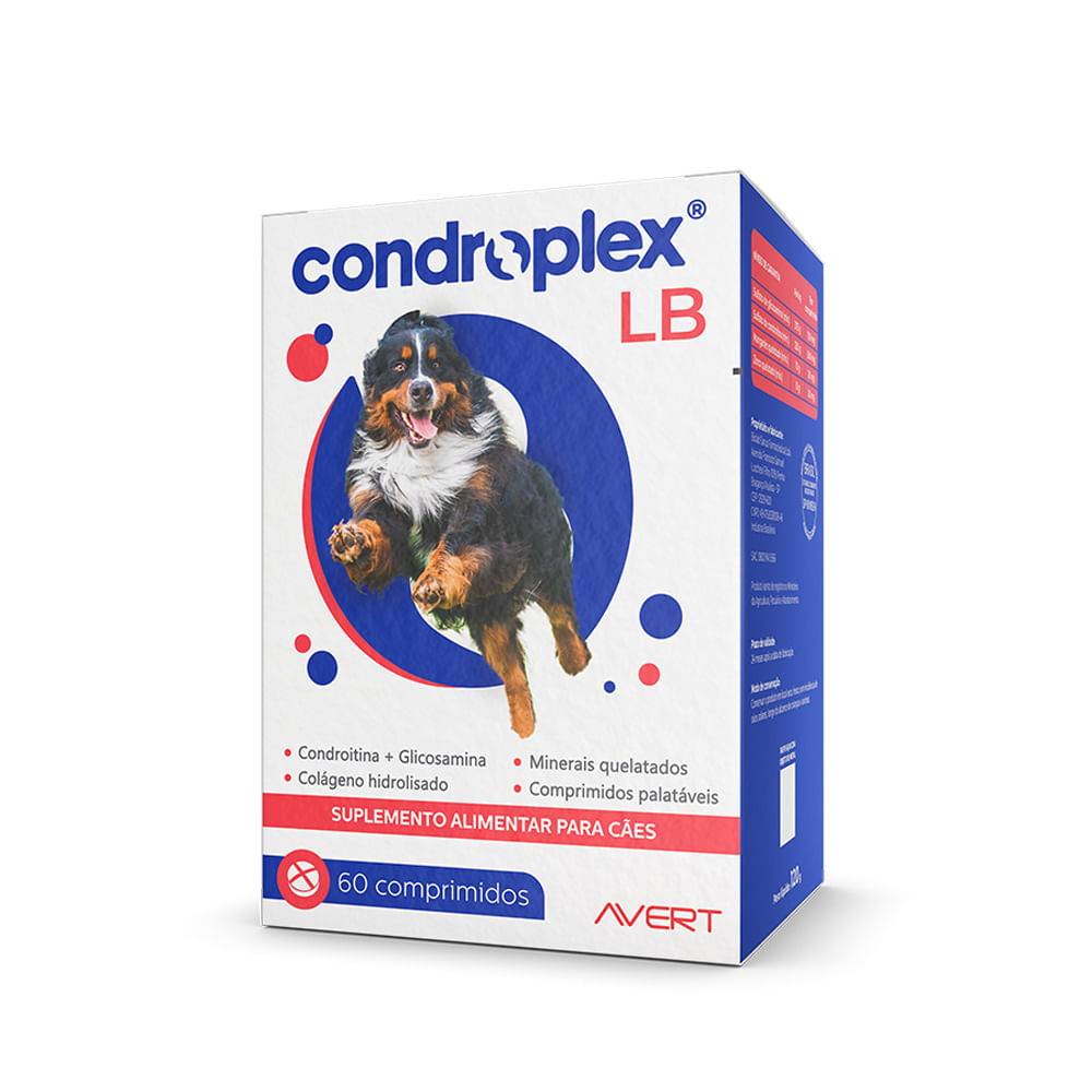 Avert suplemento alimentar para cães condroplex lb (60 comprimidos)