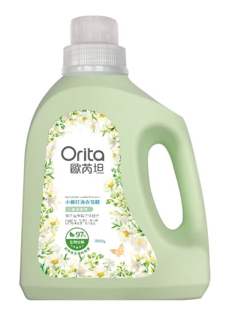 歐芮坦小蘇打洗衣皂精(小蒼蘭香氛)1500g (新)